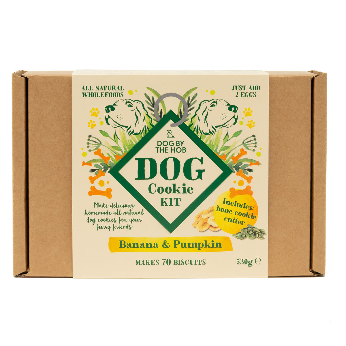 Banana and pumpkin dog biscuit making kit