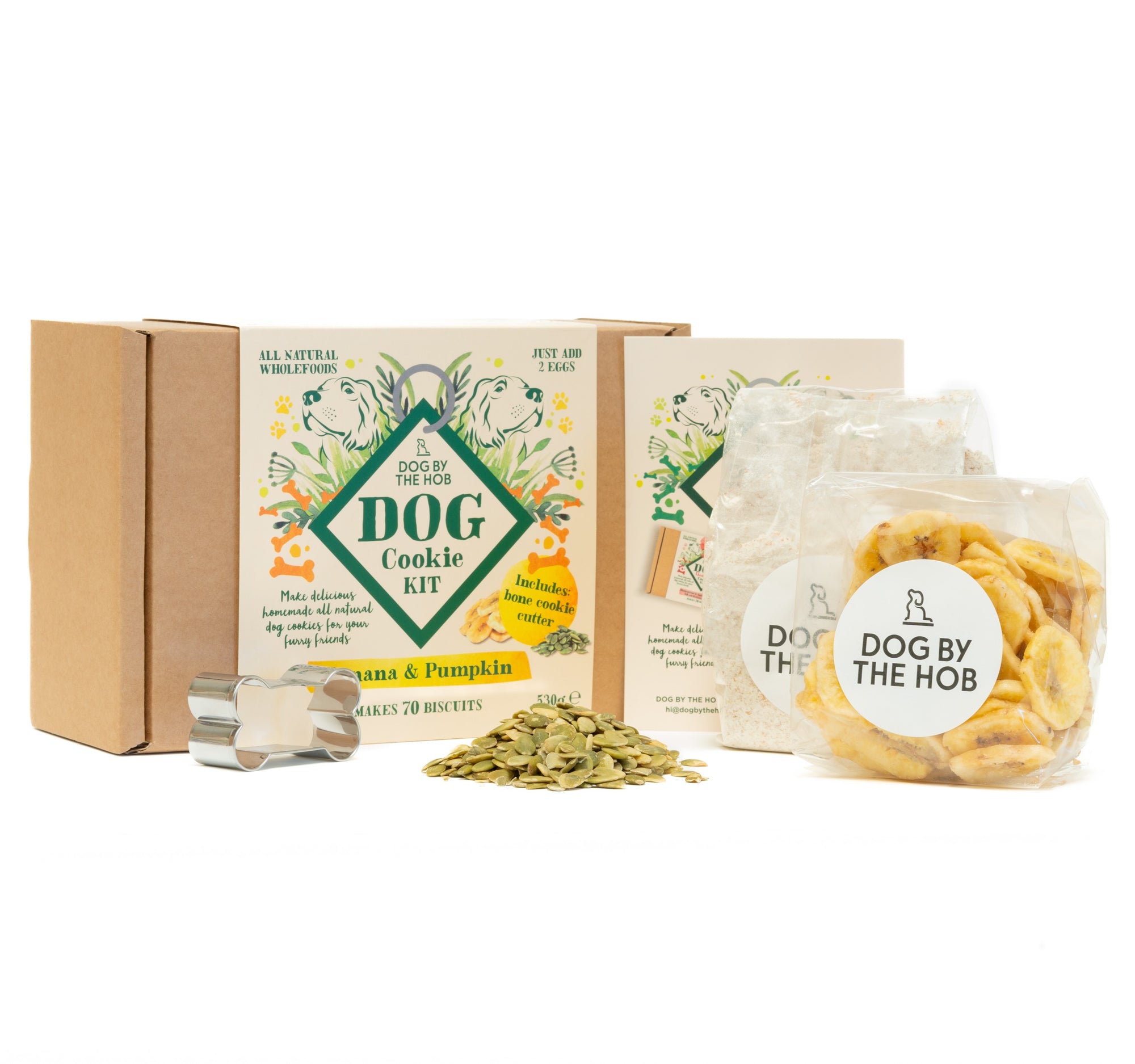 Banana and pumpkin dog biscuit making kit