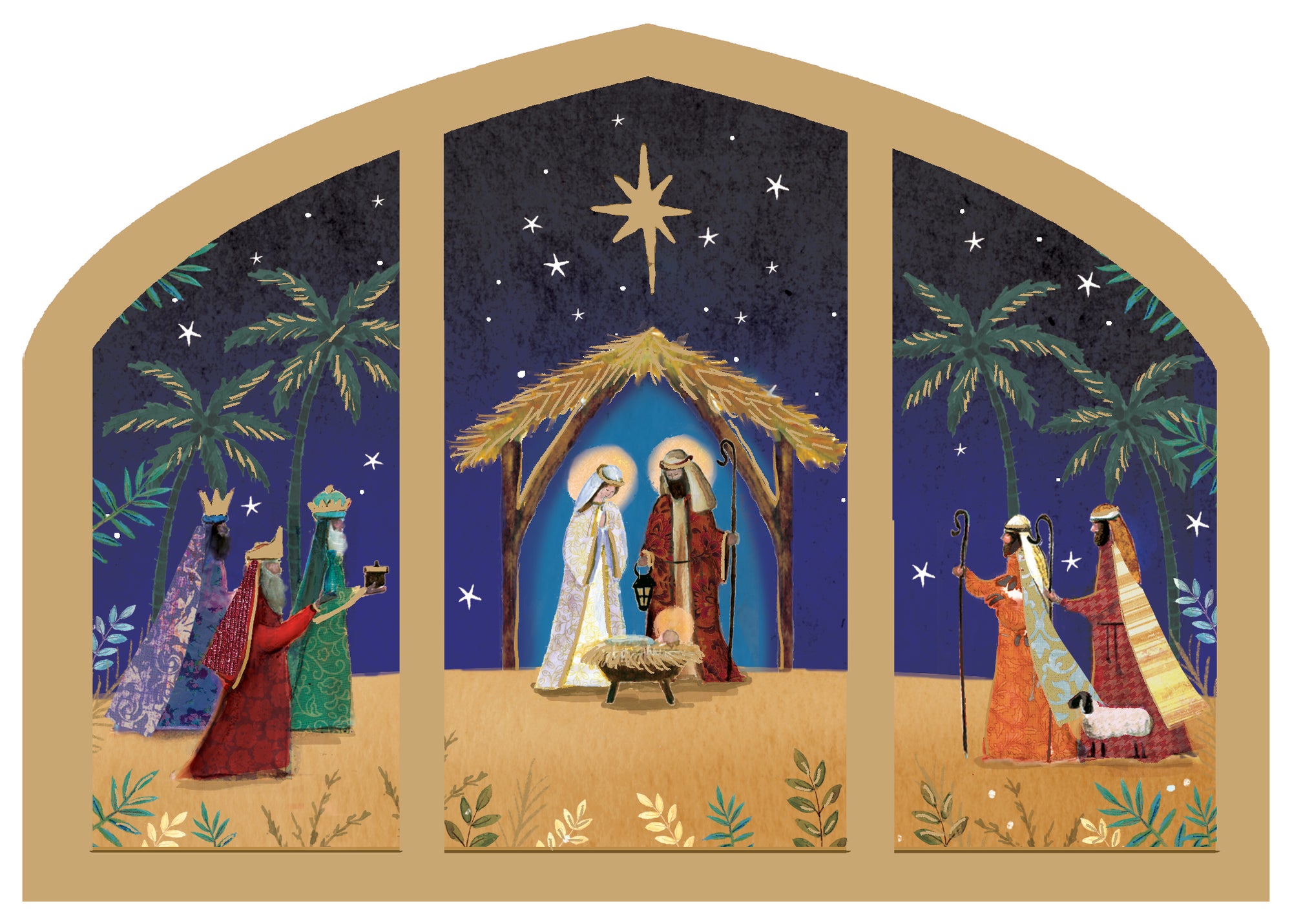 Nativity window, pack of 10 cards