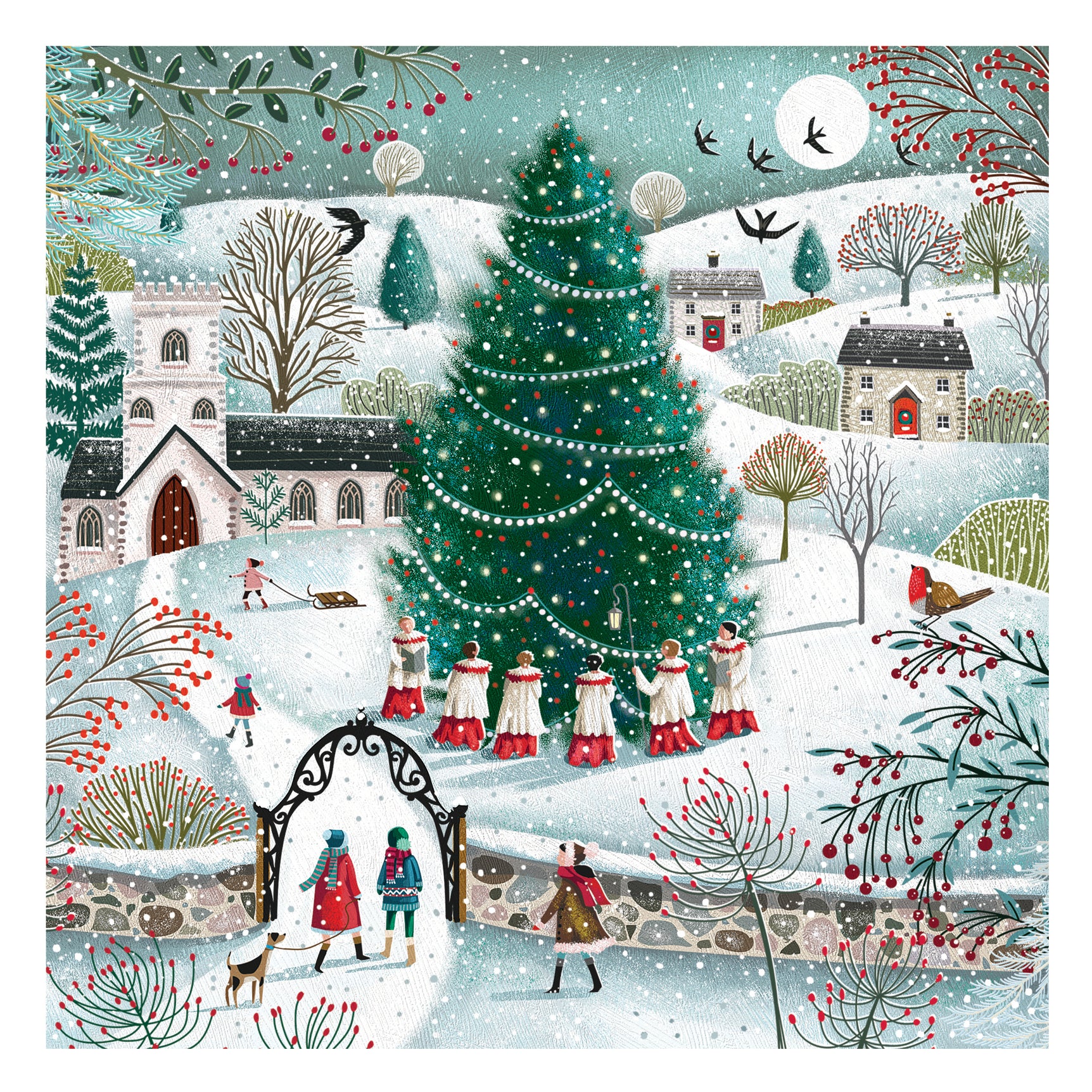 Country Christmas, pack of 10 cards