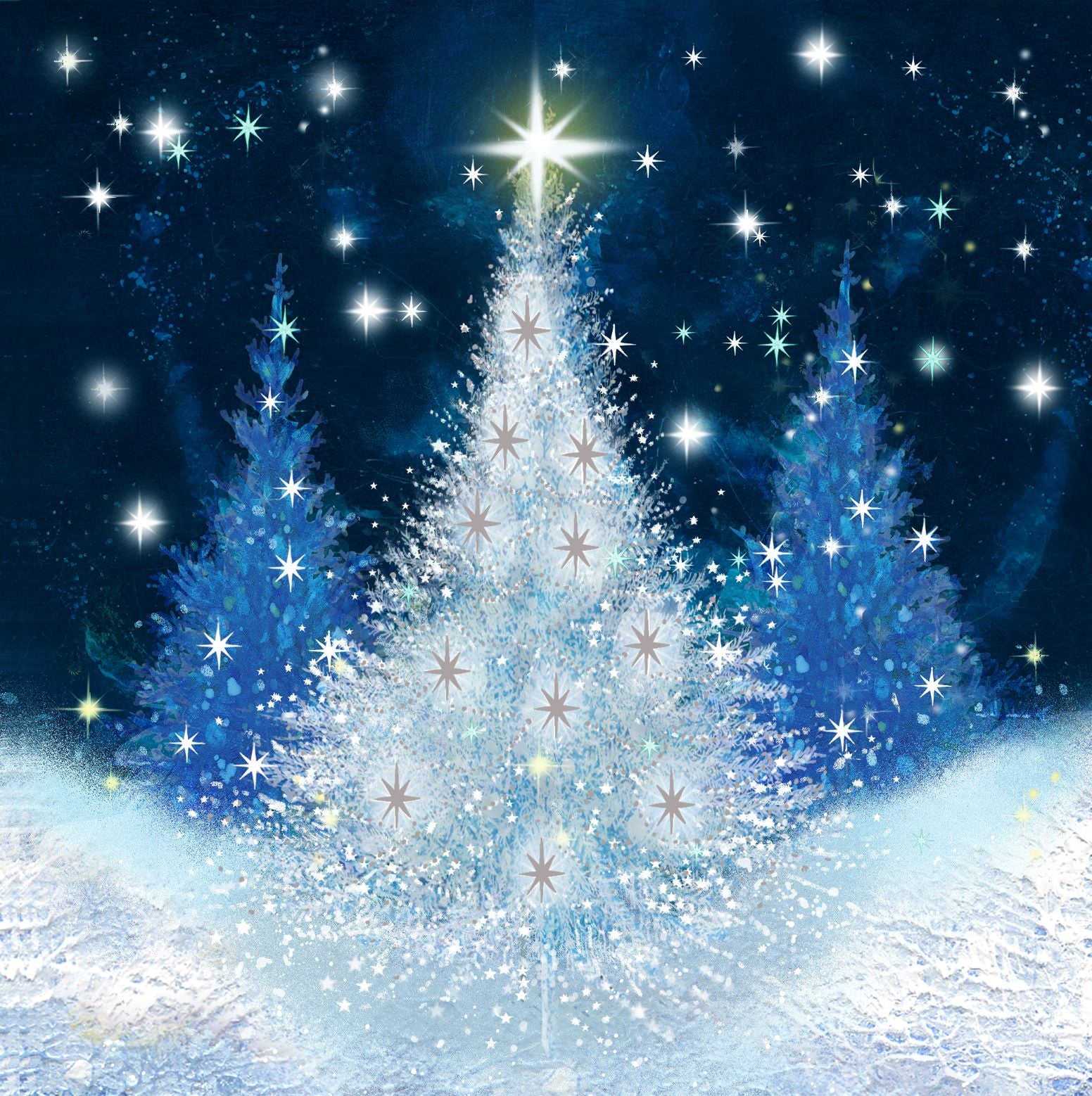 Snowy Forest, pack of 10 cards