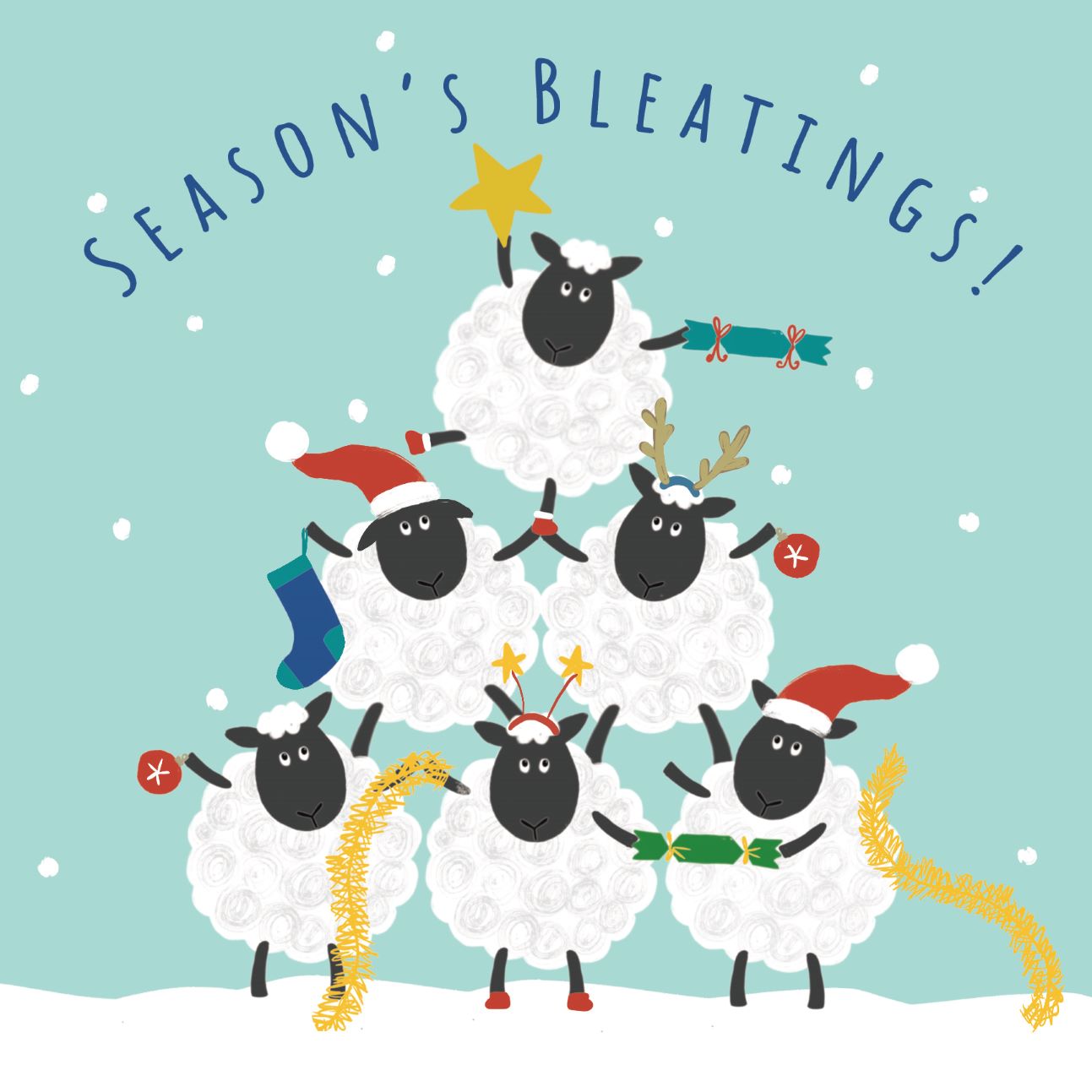 Season's Bleatings, pack of 10 cards