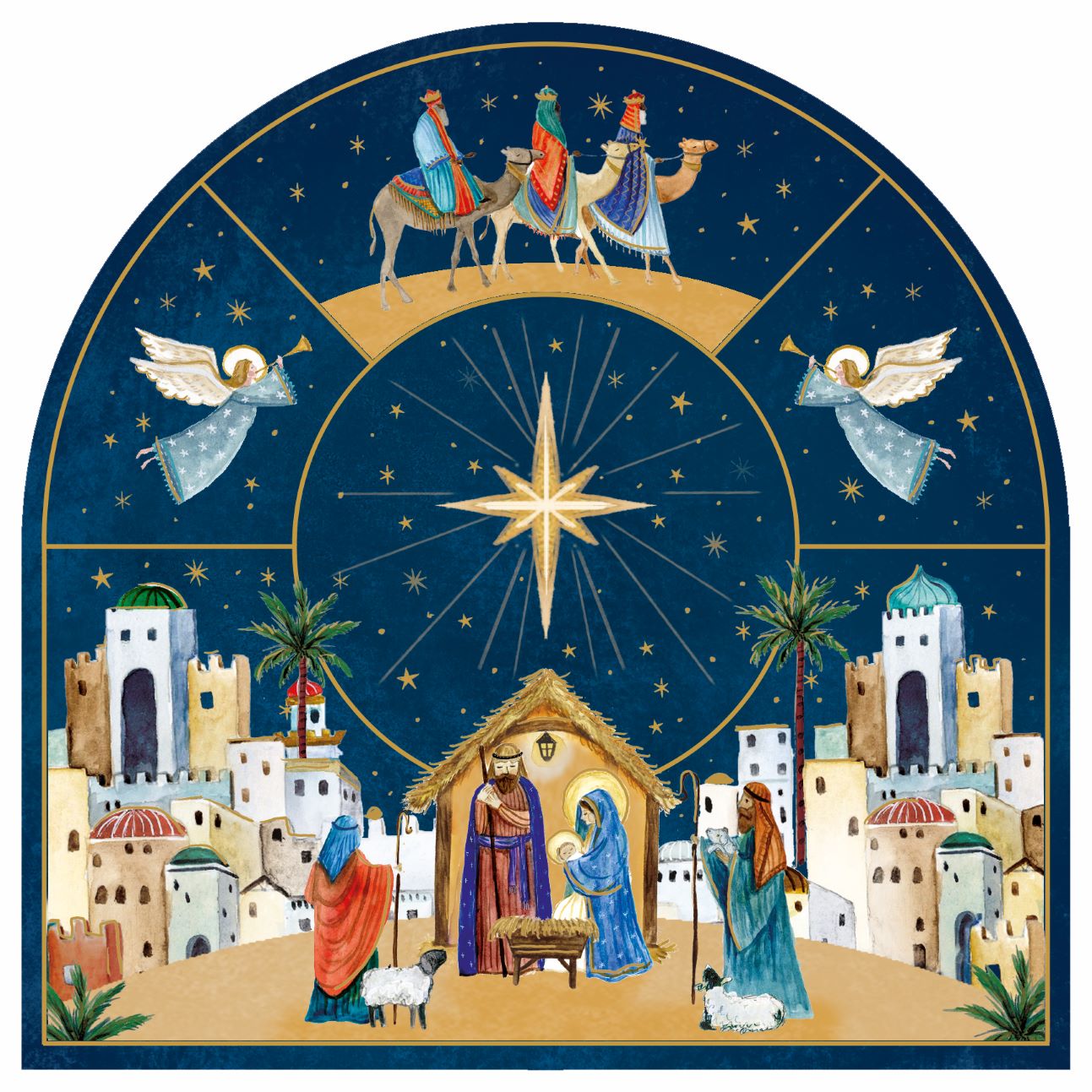 Nativity Arch, pack of 10 cards