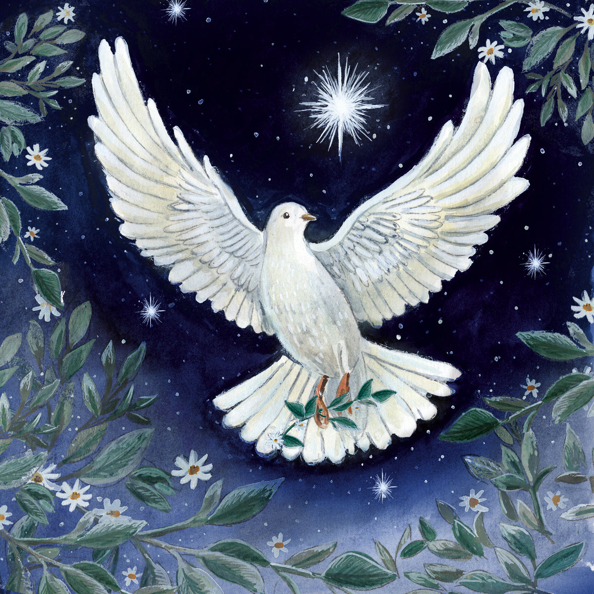 Heavenly dove, pack of 10 cards