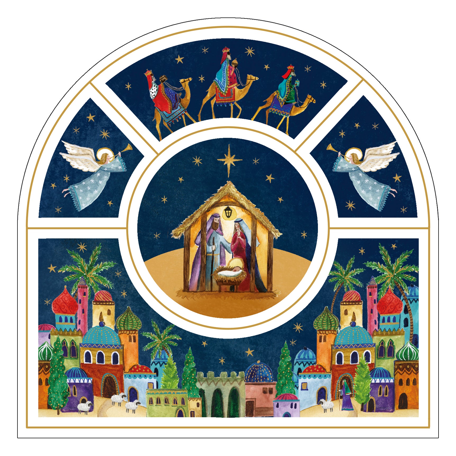 Nativity arch, pack of 10 cards