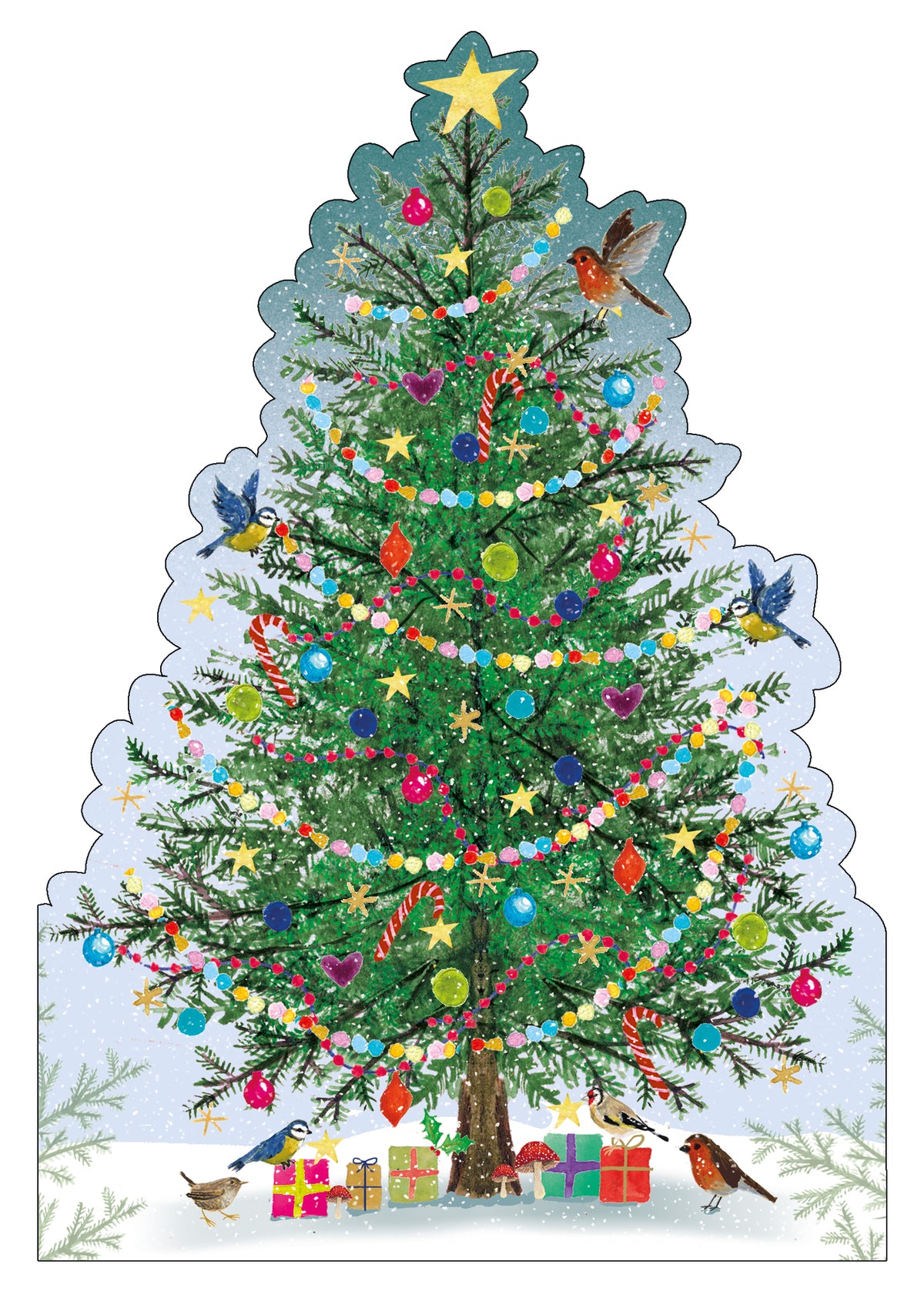 Christmas tree, pack of 10 cards