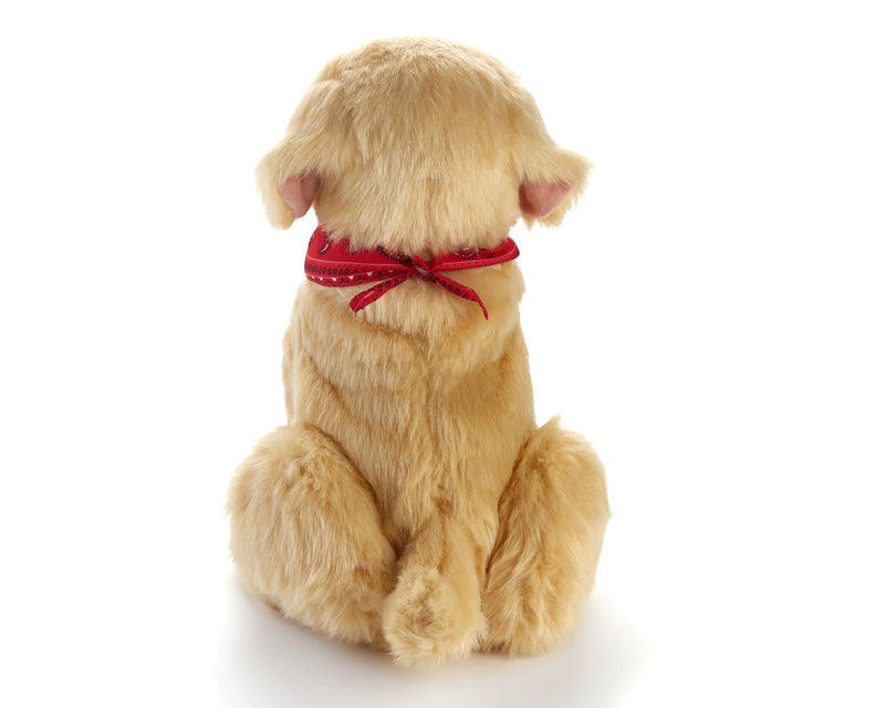 Golden pup robotic companion pet Alzheimer's Society