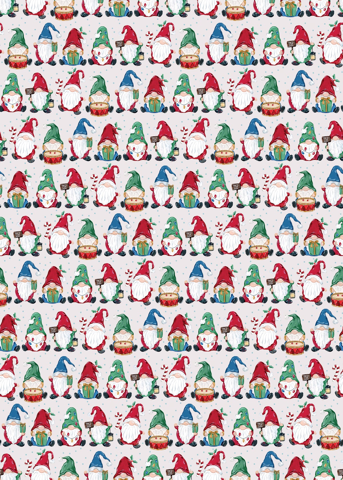 Gnomes - gift wrap