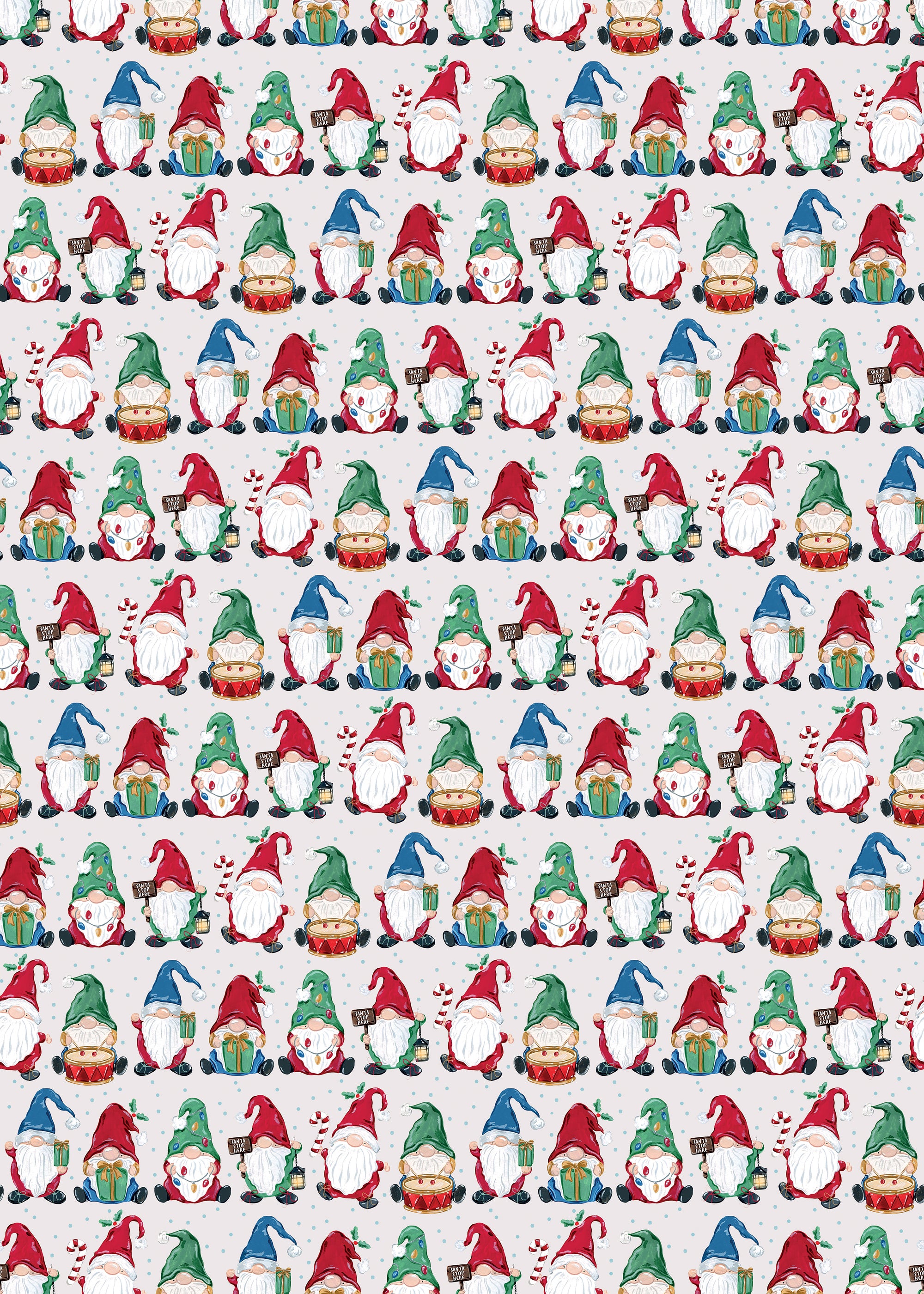 Gnomes - gift wrap
