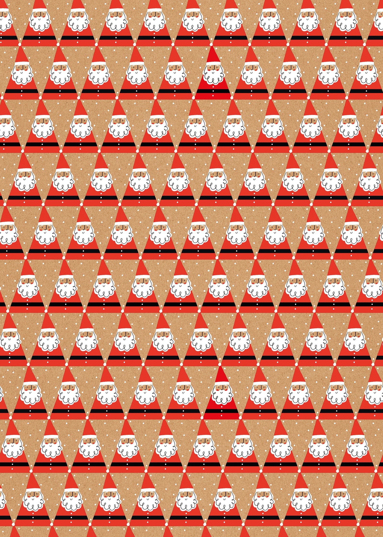 Kraft Santa - gift wrap