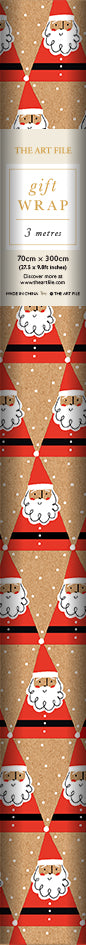 Kraft Santa - gift wrap
