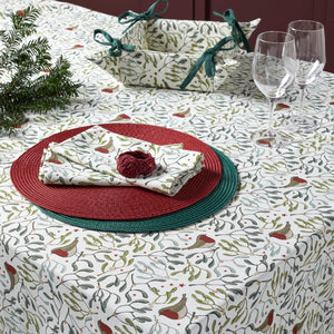 Robin and mistletoe deluxe Christmas tableware bundle