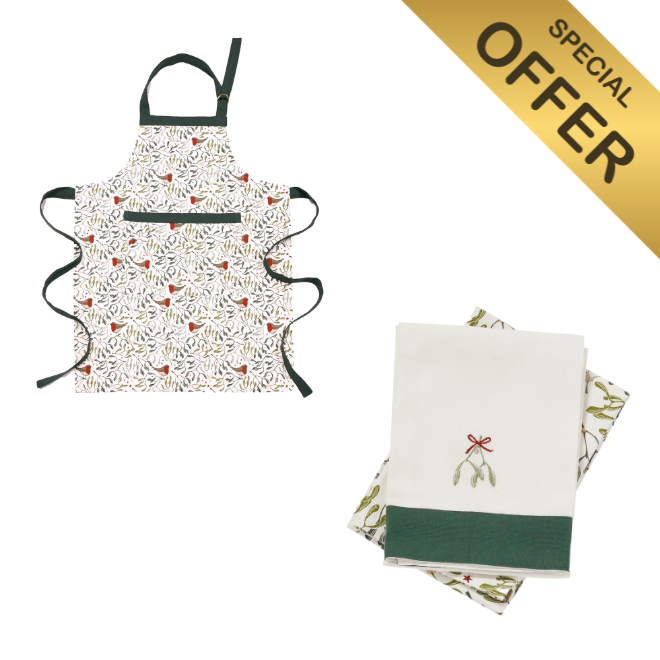 Robin and mistletoe kitchen accessories bundle