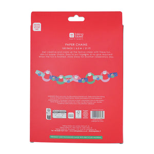 Santa paper chain decoration - 6.5m