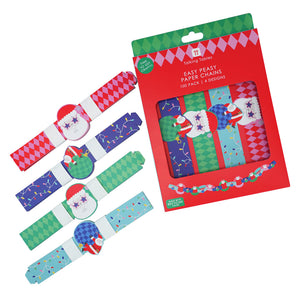 Santa paper chain decoration - 6.5m