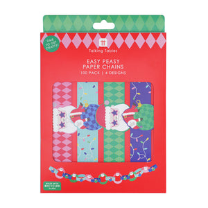 Santa paper chain decoration - 6.5m