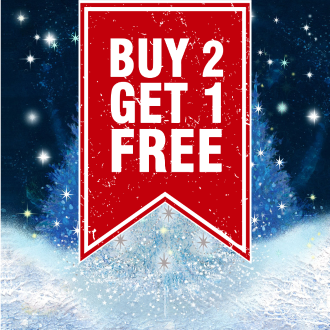 Card offer - Buy 2, get 1 free!