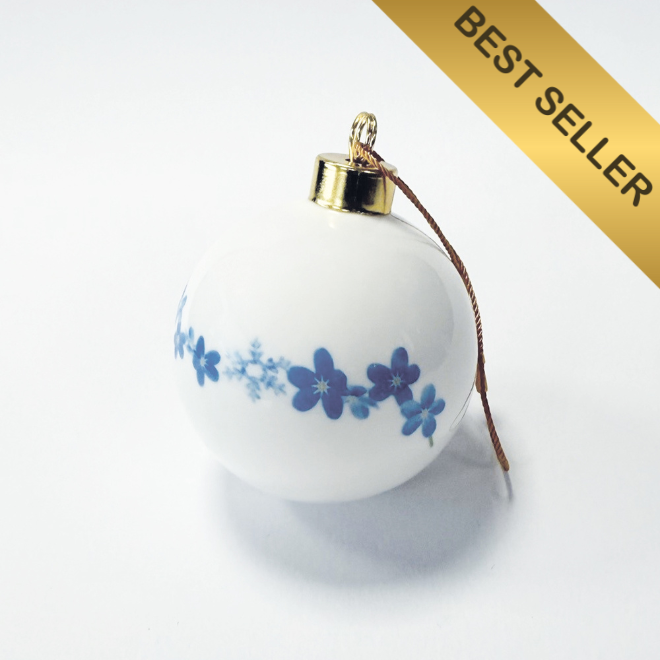Forget-me-not and snowflake bauble