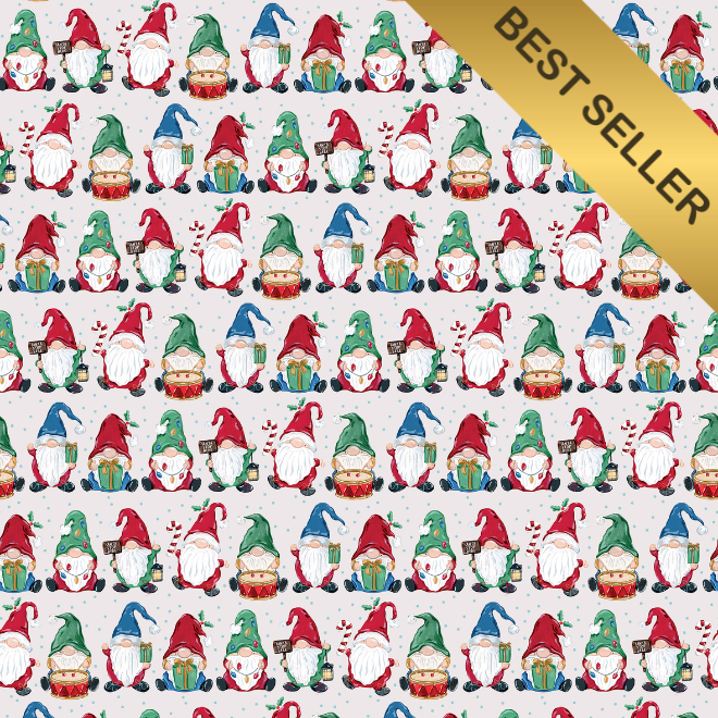 Gnomes - gift wrap