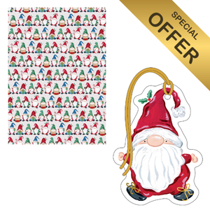 Gnomes Christmas gift wrap bundle