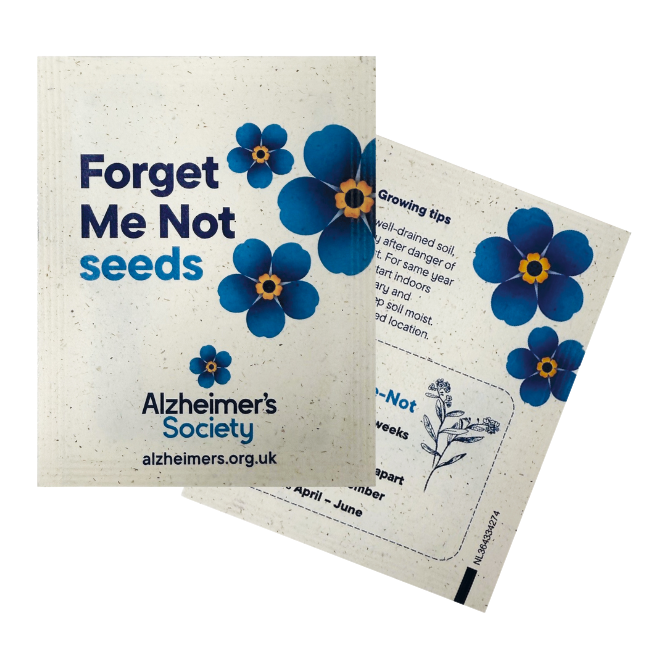 Forget-me-not flower seed pack - eco-friendly