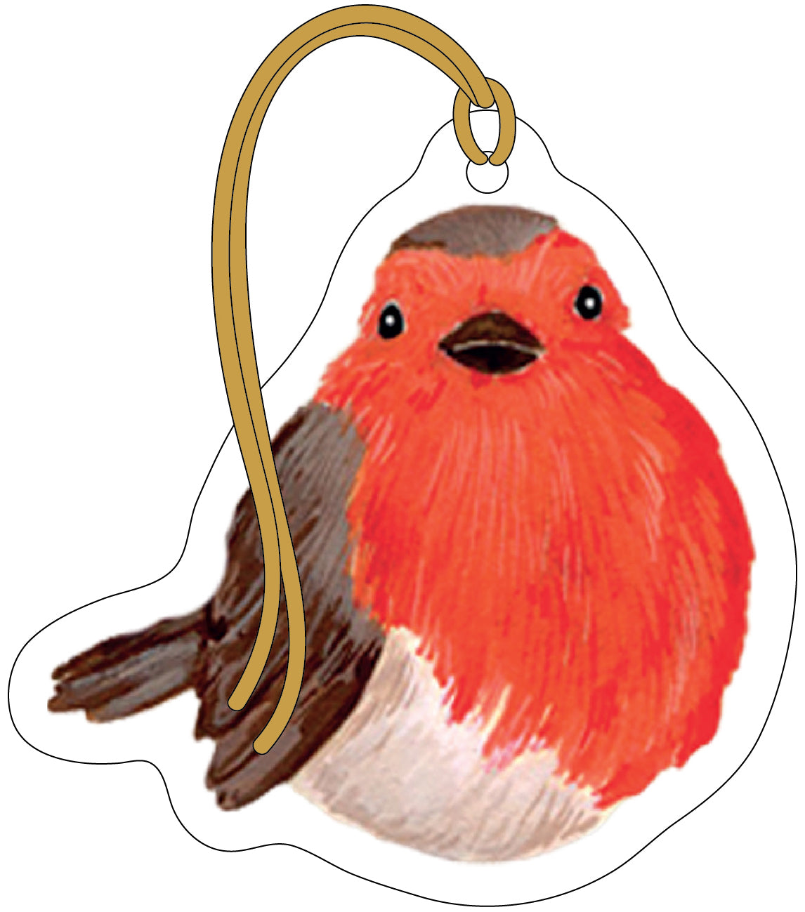 Robin gift tag.