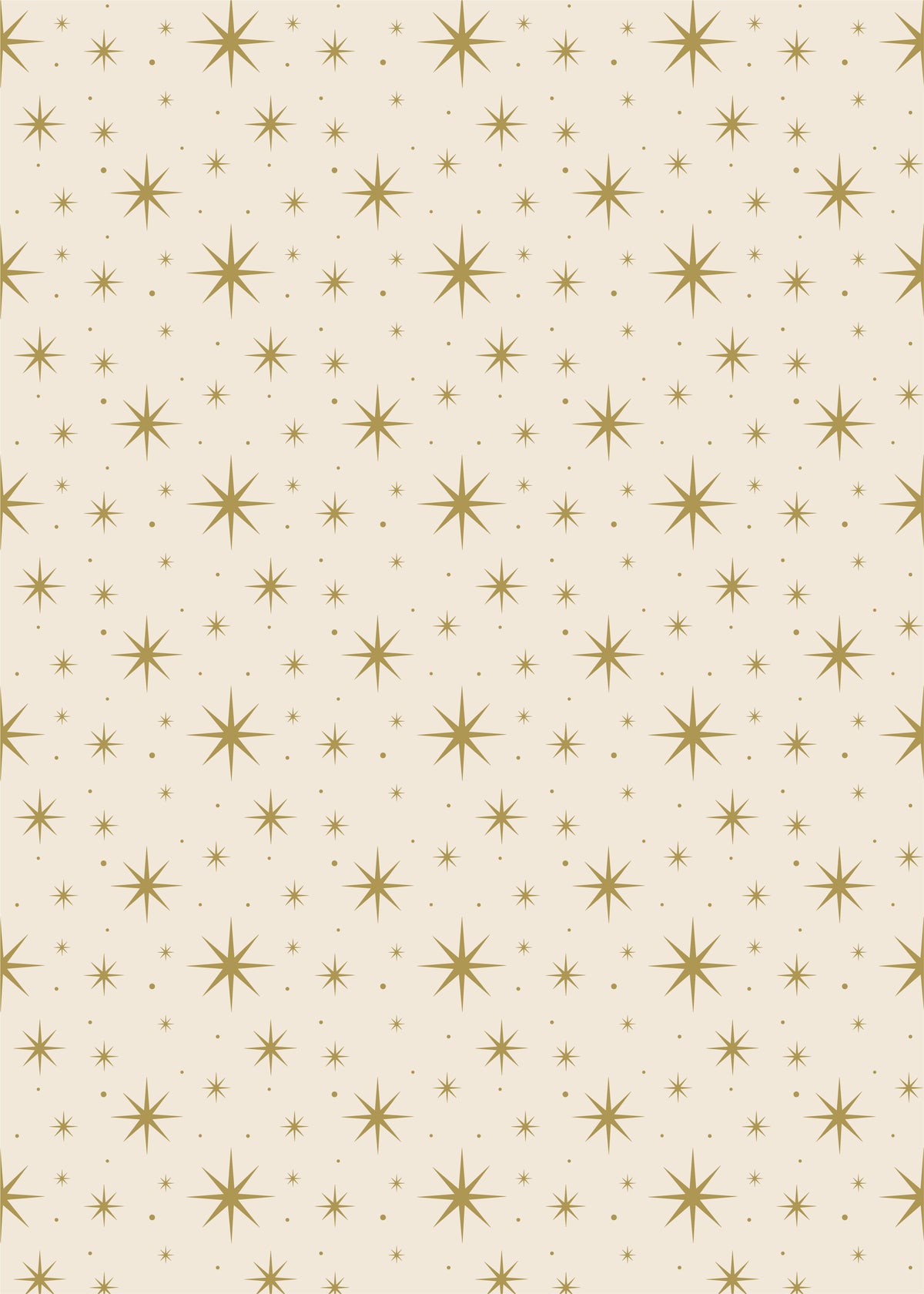 Gold stars on white tissue paper