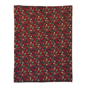 Under the mistletoe 100% cotton tablecloth - 130cm x 180cm