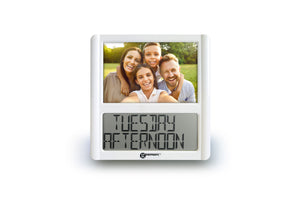 Digital clock with photo frame
