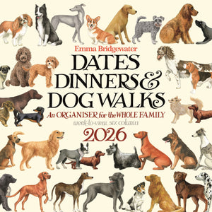 Dates, Dinners & Dog Walks planner wall 2026