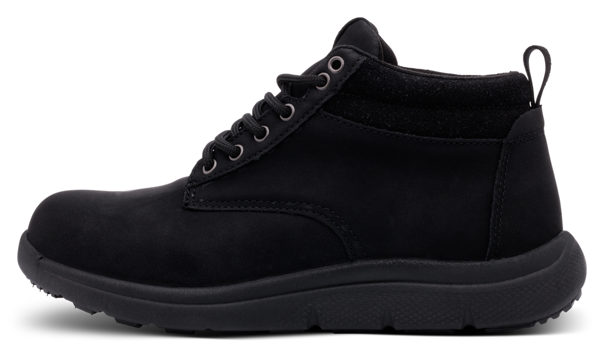 Scout wide-fit black boot - women