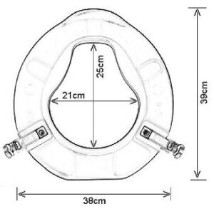 Armley toilet seat - blue