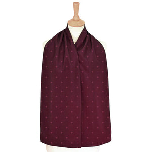 Straight scarf clothes protector - burgundy