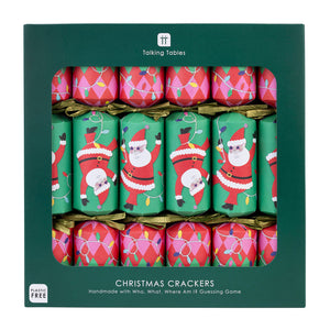 Santa Christmas crackers - pack of 6