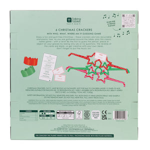 Santa Christmas crackers - pack of 6