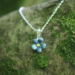 Forget me-not mini flower necklace