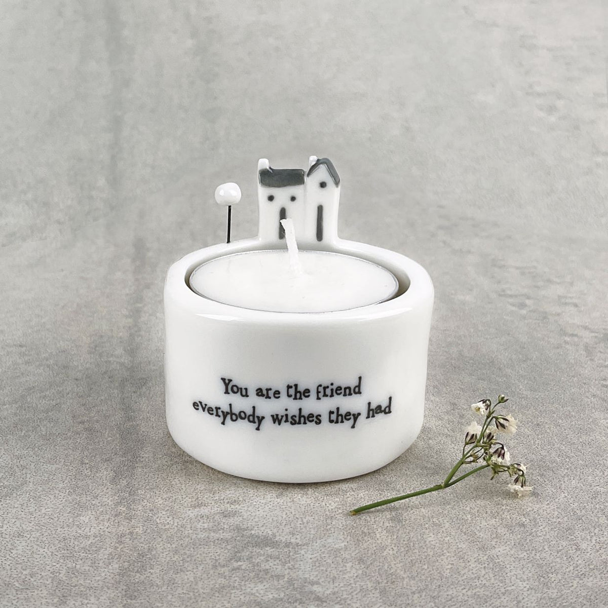 Candle and tea light holder - You are the friend