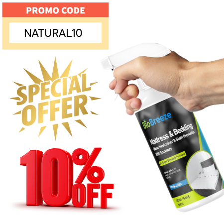 Mattress & bedding enzyme cleaner