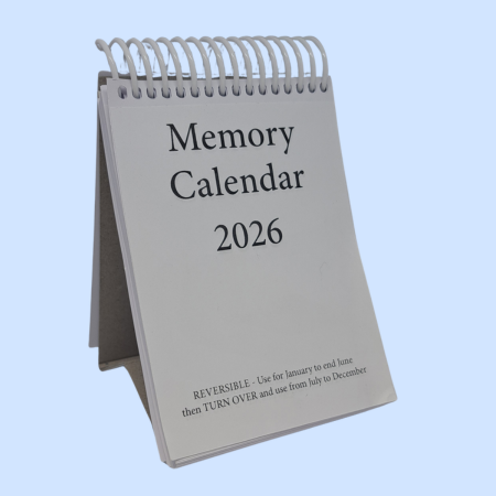 Memory calendar 2026 - Alzheimer's Society