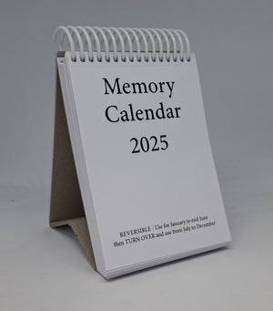 Memory calendar 2025