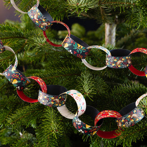 Partridge paper chain decoration - 6.5m
