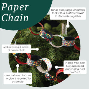 Partridge paper chain decoration - 6.5m