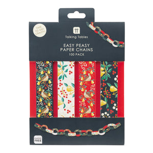 Partridge paper chain decoration - 6.5m