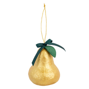 Gold pear decoration