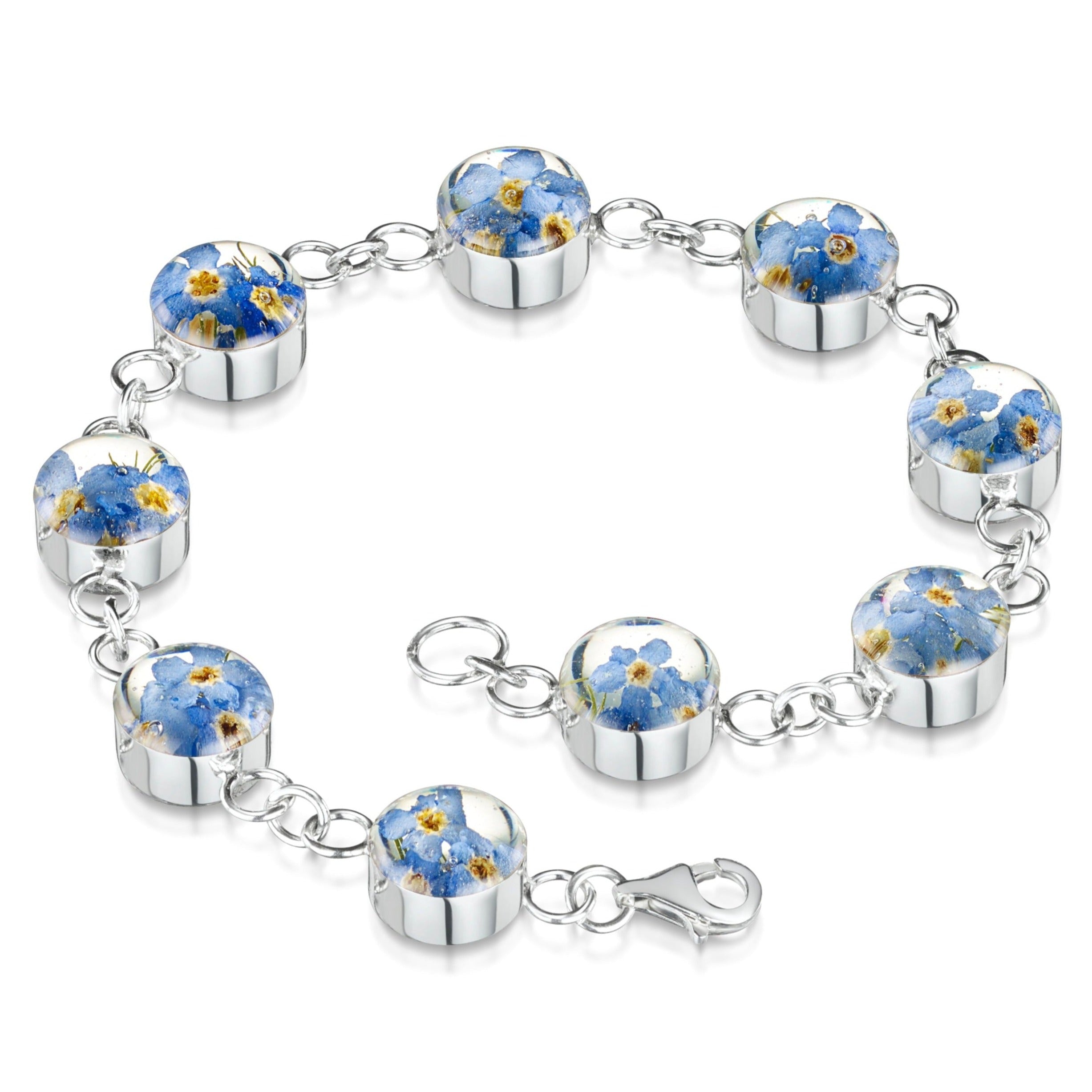 Forget-me-not silver round bracelet - Alzheimer's Society