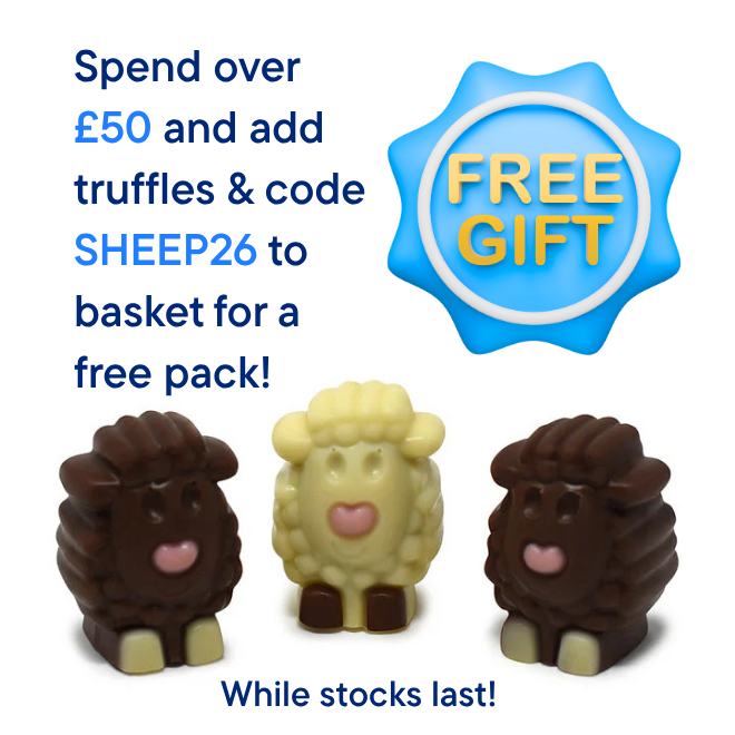 Easter chocolate sheep truffles