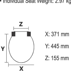 Standard plus toilet seat - red