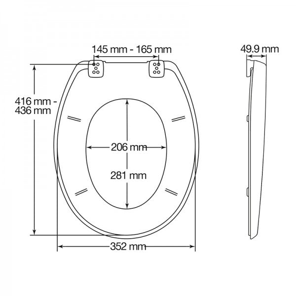 Standard plus toilet seat - red
