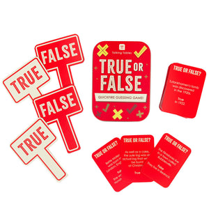 True or false - game in a tin