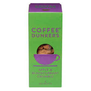 Apple and blackcurrant crumble coffee dunkers